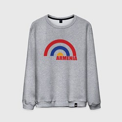 Свитшот хлопковый мужской Армения Armenia, цвет: меланж