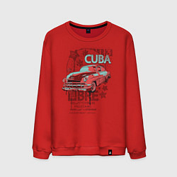 Свитшот хлопковый мужской Cuba Libre, цвет: красный