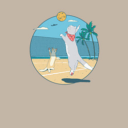 Свитшот хлопковый мужской Cat Volleyball, цвет: миндальный — фото 2