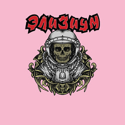 Свитшот хлопковый мужской ЭЛИЗИУМ SPACE SKULL Z, цвет: светло-розовый — фото 2