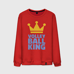 Свитшот хлопковый мужской Король волейбола, цвет: красный