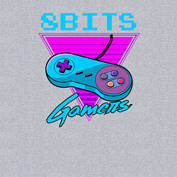 Свитшот хлопковый мужской Фанаты 8 бит, цвет: меланж — фото 2