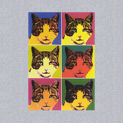 Свитшот хлопковый мужской COM Энди Уорхол, цвет: меланж — фото 2