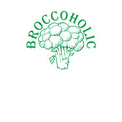 Свитшот хлопковый мужской Broccoholic, цвет: белый — фото 2