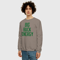 Свитшот хлопковый мужской Big Buck Energy, цвет: утренний латте — фото 2