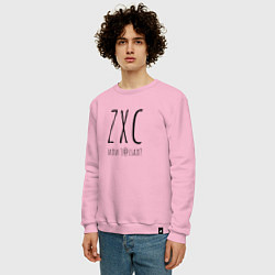 Свитшот хлопковый мужской ZXC dead inside, цвет: светло-розовый — фото 2