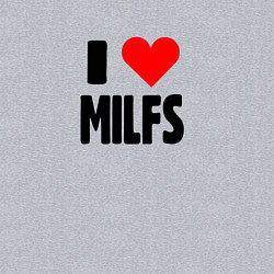 Свитшот хлопковый мужской Milf hunter, цвет: меланж — фото 2