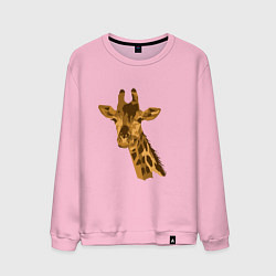 Свитшот хлопковый мужской Жираф Жора, цвет: светло-розовый