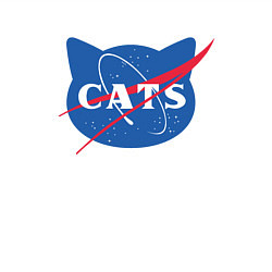 Свитшот хлопковый мужской Cats NASA, цвет: белый — фото 2