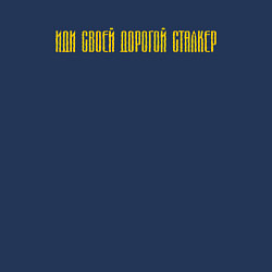 Свитшот хлопковый мужской ИДИ СВОЕЙ ДОРОГОЙ СТАЛКЕР, цвет: тёмно-синий — фото 2