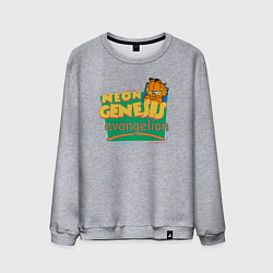 Свитшот хлопковый мужской GARFIELD GENESIS EVANGELION, цвет: меланж