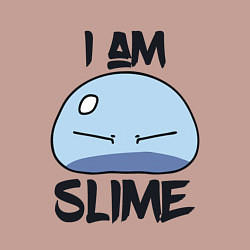 Свитшот хлопковый мужской I AM SLIME, Я СЛИЗЬ, цвет: пыльно-розовый — фото 2