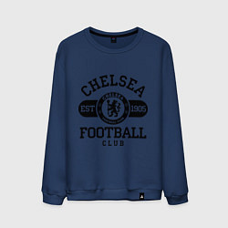 Свитшот хлопковый мужской Chelsea Football Club, цвет: тёмно-синий