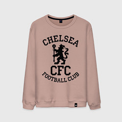 Свитшот хлопковый мужской Chelsea CFC, цвет: пыльно-розовый