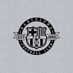 Свитшот хлопковый мужской Barcelona FC, цвет: меланж — фото 2