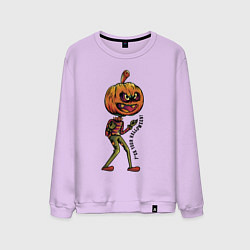 Свитшот хлопковый мужской Забей на Хэллоуин!, цвет: лаванда
