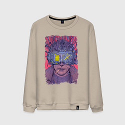 Свитшот хлопковый мужской CYBERPUNK 2077 КИБЕРПАНК Z, цвет: миндальный