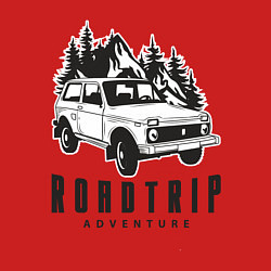 Свитшот хлопковый мужской Niva roadtrip, цвет: красный — фото 2