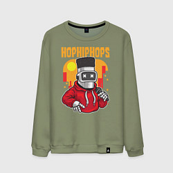 Мужской свитшот Робот с микрофоном