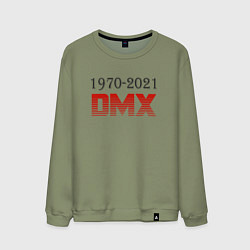 Свитшот хлопковый мужской Peace DMX, цвет: авокадо
