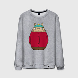 Свитшот хлопковый мужской Totoro Cartman, цвет: меланж