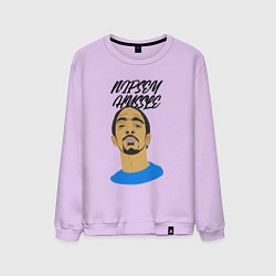 Свитшот хлопковый мужской Hussle, цвет: лаванда