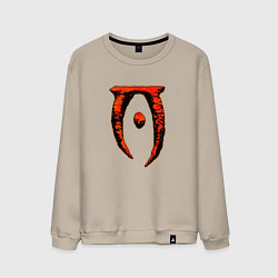 Свитшот хлопковый мужской Oblivion, цвет: миндальный