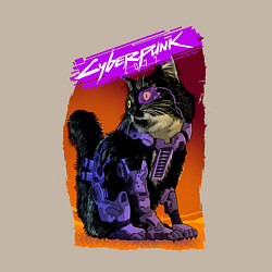 Свитшот хлопковый мужской CYBERPUNK 2077 КИБЕРПАНК 207, цвет: миндальный — фото 2