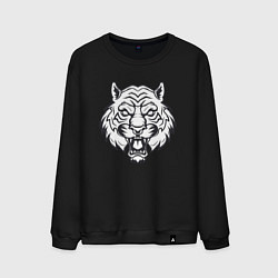 Свитшот хлопковый мужской White Tiger, цвет: черный