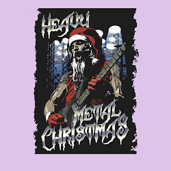 Свитшот хлопковый мужской Heavy Metal Christmas, цвет: лаванда — фото 2