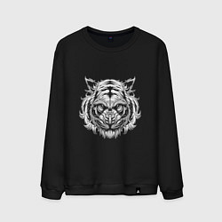 Свитшот хлопковый мужской Man Tiger, цвет: черный