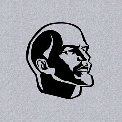 Свитшот хлопковый мужской Ленин Владимир Ильич, цвет: меланж — фото 2