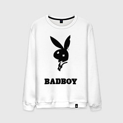 Свитшот хлопковый мужской BAD BOY PLAYBOY, цвет: белый