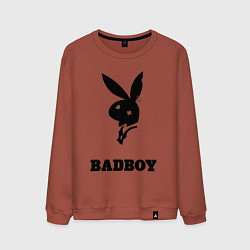 Свитшот хлопковый мужской BAD BOY PLAYBOY, цвет: кирпичный