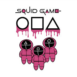 Свитшот хлопковый мужской Squid Game злодеи, цвет: белый — фото 2