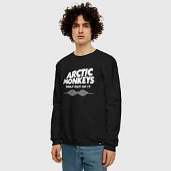 Свитшот хлопковый мужской Arctic Monkeys, группа, цвет: черный — фото 2