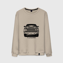 Свитшот хлопковый мужской Тойота Тундра, цвет: миндальный