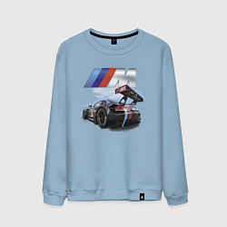 Свитшот хлопковый мужской BMW M POWER Motorsport Racing Team, цвет: мягкое небо