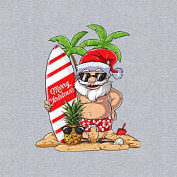 Свитшот хлопковый мужской Santa on Vibe, цвет: меланж — фото 2