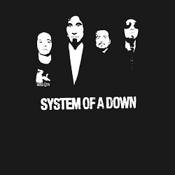 Свитшот хлопковый мужской Состав группы System of a Down, цвет: черный — фото 2