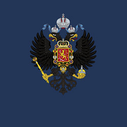 Свитшот хлопковый мужской Черный орел Российской империи, цвет: тёмно-синий — фото 2