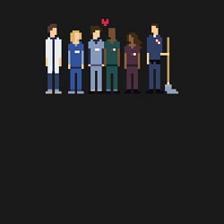 Свитшот хлопковый мужской SCRUBS pixels, цвет: черный — фото 2