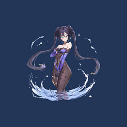 Свитшот хлопковый мужской Мона в воде, цвет: тёмно-синий — фото 2