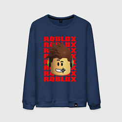 Мужской свитшот ROBLOX RED LOGO LEGO FACE