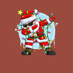 Свитшот хлопковый мужской DAB SANTA CLAUS В ГЕРЛЯНДЕ, цвет: кирпичный — фото 2