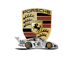 Свитшот хлопковый мужской Porsche Motorsport, цвет: белый — фото 2