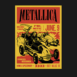Свитшот хлопковый мужской Metallica - Iowa speedway playbill, цвет: черный — фото 2