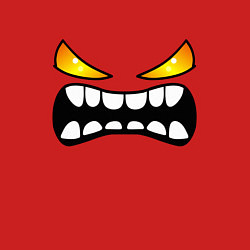 Свитшот хлопковый мужской Geometry Dash: Demon Face, цвет: красный — фото 2