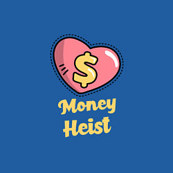 Свитшот хлопковый мужской Money Heist Heart, цвет: синий — фото 2