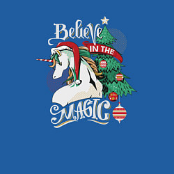 Свитшот хлопковый мужской Unicorn Belive in the magic, цвет: синий — фото 2